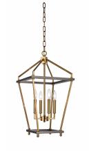 Bethel International Canada LA23C12CO - Antique Brass & Black Chandelier