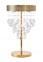 Bethel International Canada LX03TG - Table Lamp Metal & Crystal