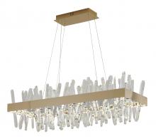 Bethel International Canada LX63C40G - LED Chandelier Stainless Steel & Crystal