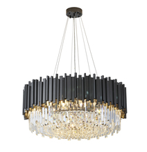 Bethel International Canada MU10C28BLK - Black Chandelier