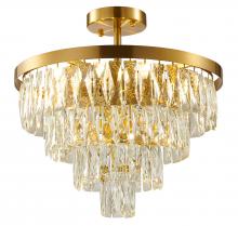 Bethel International Canada OC36C20G - Gold Semi Flush Mount