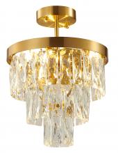 Bethel International Canada OC37C12G - Gold Semi Flush Mount