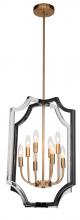 Bethel International Canada TD28C18B - Black & Clear Chandelier