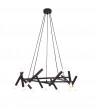 Bethel International Canada TM02BLK - Matte Black Chandelier