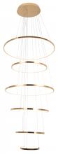 Bethel International Canada TR35GD - Metal & Acrylic LED Chandelier