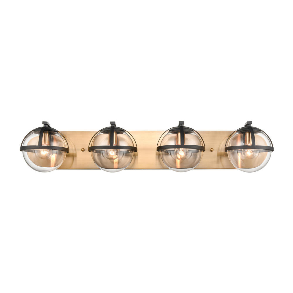 Davenay 31'' Wide 4-Light Vanity Light - Satin Brass