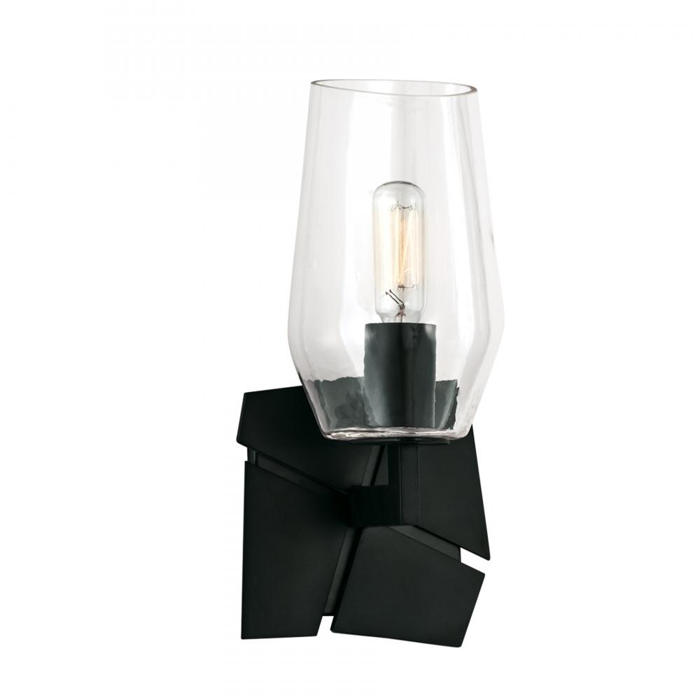 Gaia 11.25'' High 1-Light Sconce - Acid Dipped Black