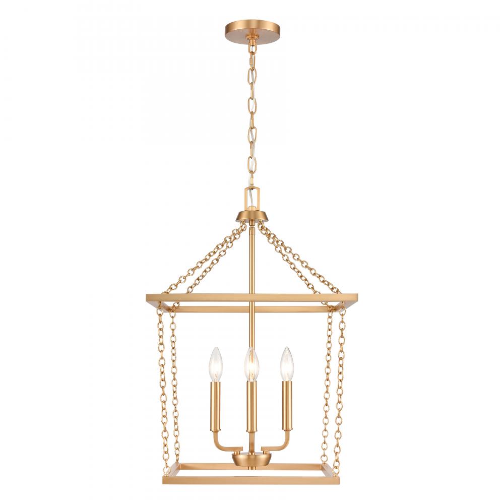 Emmett 17'' Wide 4-Light Pendant - Brushed Gold