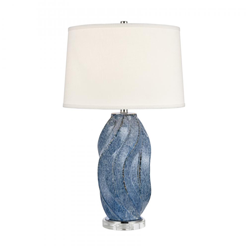 Blue Swell 28'' High 1-Light Table Lamp