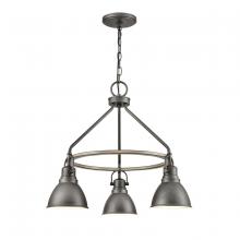 ELK Home 69652/3 - North Shore 24'' Wide 3-Light Outdoor Pendant - Iron