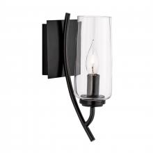 ELK Home 8153-ADB-CL - Tulip 11.75'' High 1-Light Sconce - Acid Dipped Black